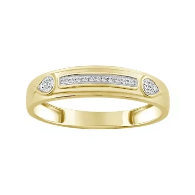 1/20ct. t.w. Diamond Men's Band in 10K Yellow Gold
