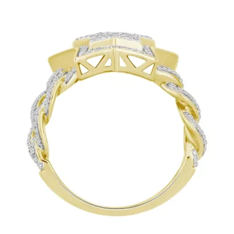 3/4ct. t.w. Diamond Men's Ring in 10K Yellow Gold