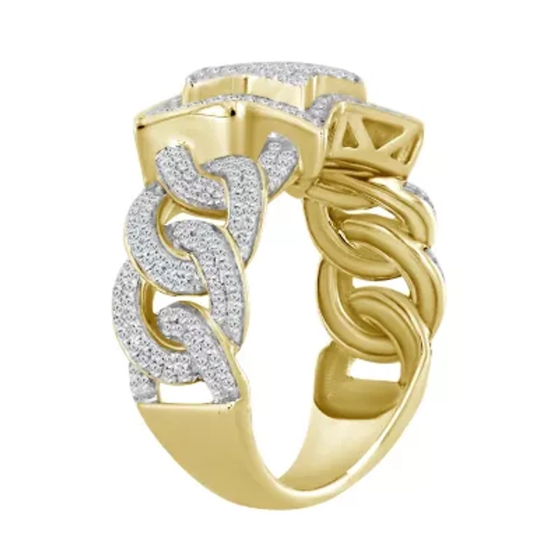 3/4ct. t.w. Diamond Men's Ring in 10K Yellow Gold