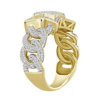 3/4ct. t.w. Diamond Men's Ring in 10K Yellow Gold