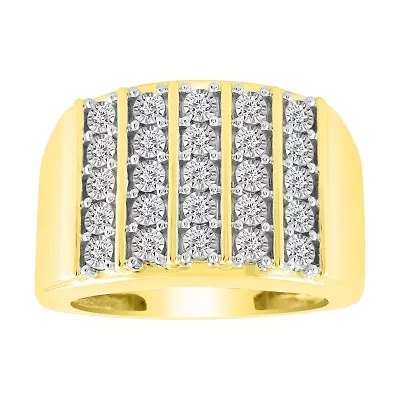 1/2ct. t.w. Diamond Men's Ring in 10K Yellow Gold