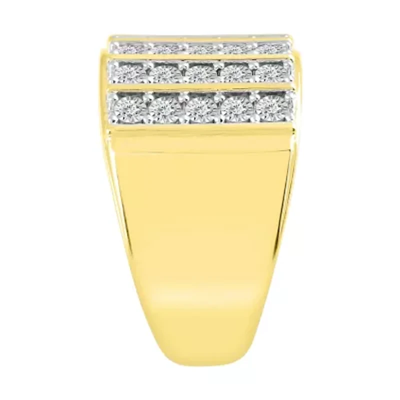 1/2ct. t.w. Diamond Men's Ring in 10K Yellow Gold