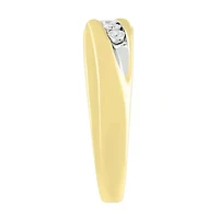 1/10ct. t.w. Diamond Men's Band in 10K Yellow Gold