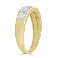 1/10ct. t.w. Diamond Men's Band in 10K Yellow Gold