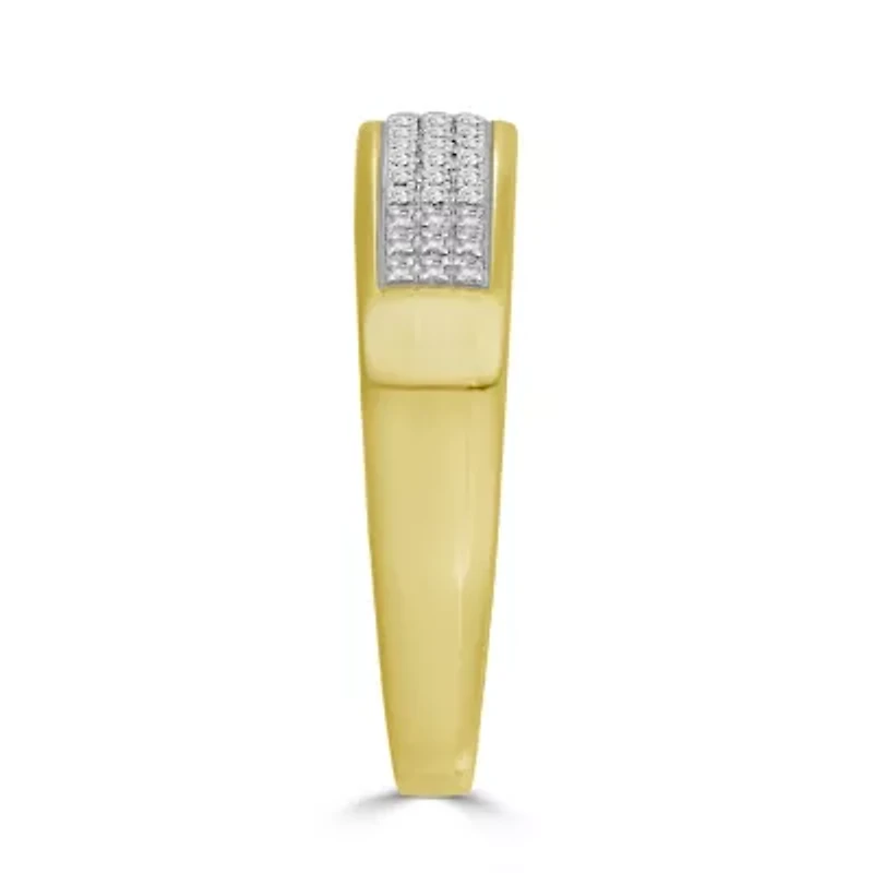 1/10ct. t.w. Diamond Men's Band in 10K Yellow Gold