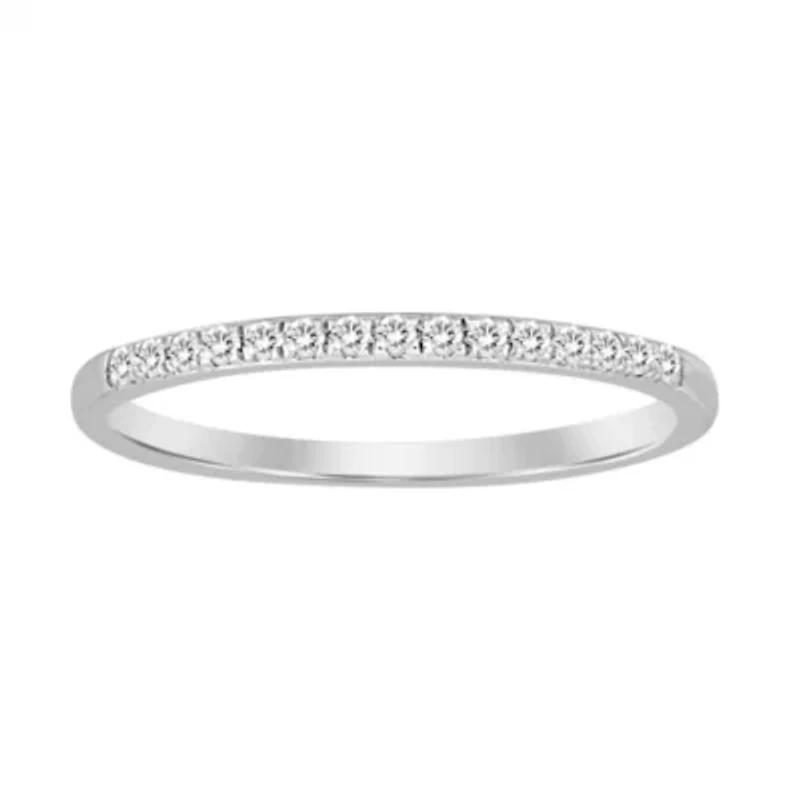 1/10ct. t.w. Diamond Ladies Band in 10K White Gold