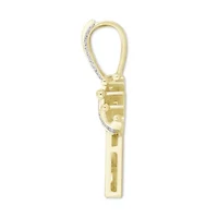1/2ct. t.w. Diamond King Men's Charm in 10K Yellow Gold