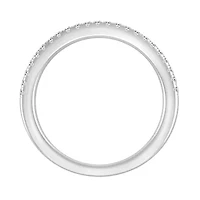 14K White Gold 1/5ct Round Diamond Ladies Band