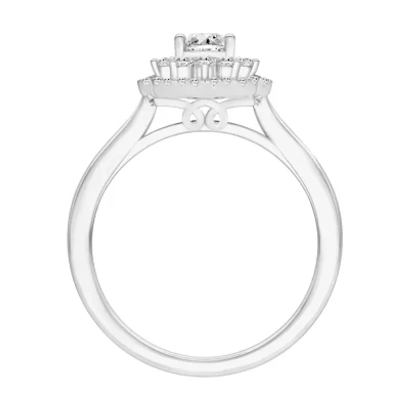 14K White Gold 1/2ct Round Diamond Ladies Band