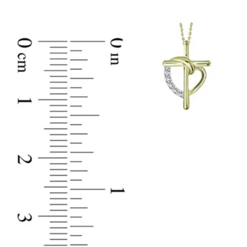 0.02ct. t.w. Diamond Pendant Neckace in 10K Yellow Gold