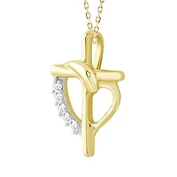 0.02ct. t.w. Diamond Pendant Neckace in 10K Yellow Gold