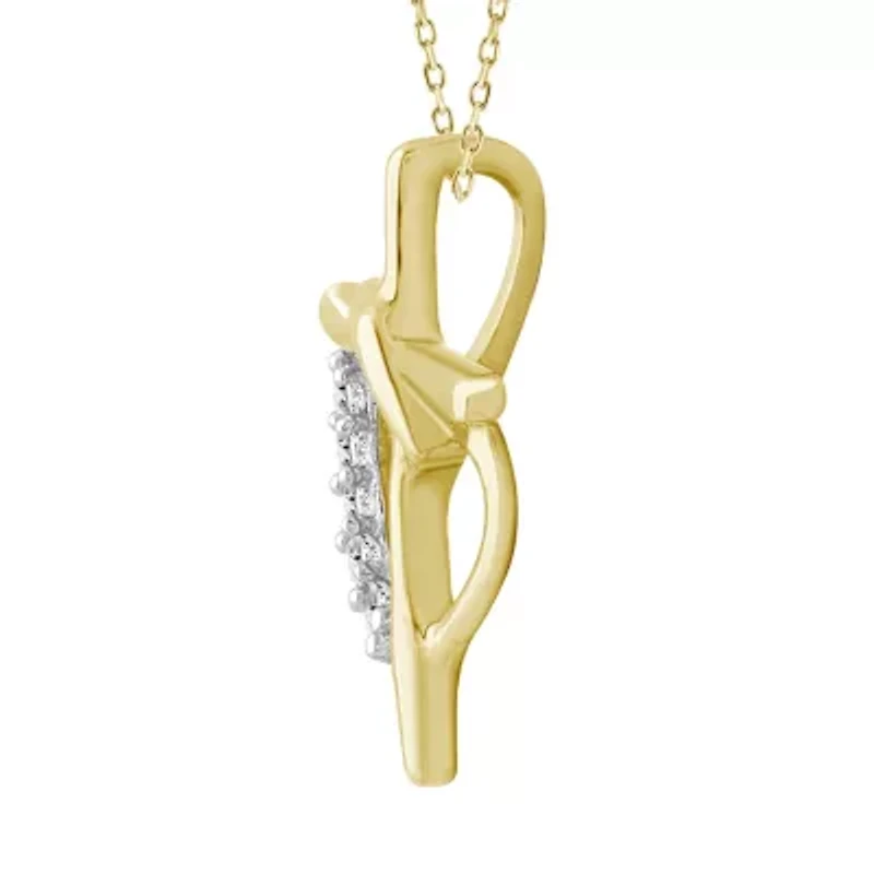 0.02ct. t.w. Diamond Pendant Neckace in 10K Yellow Gold