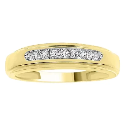 1/6ct. t.w. Diamond Men's Band in 10K White Gold
