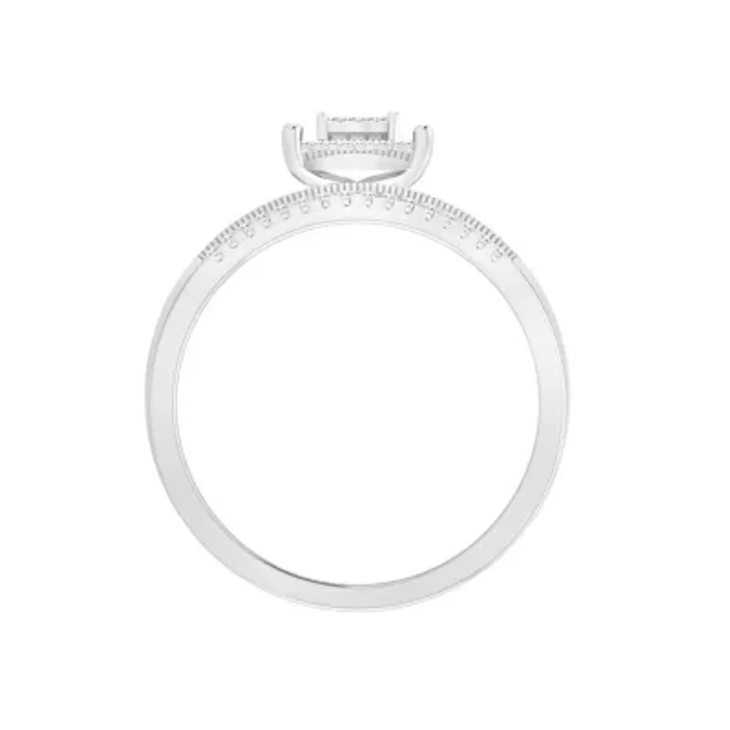 1/5ct. t.w. Diamond Baby Bridal Set in 10K White Gold