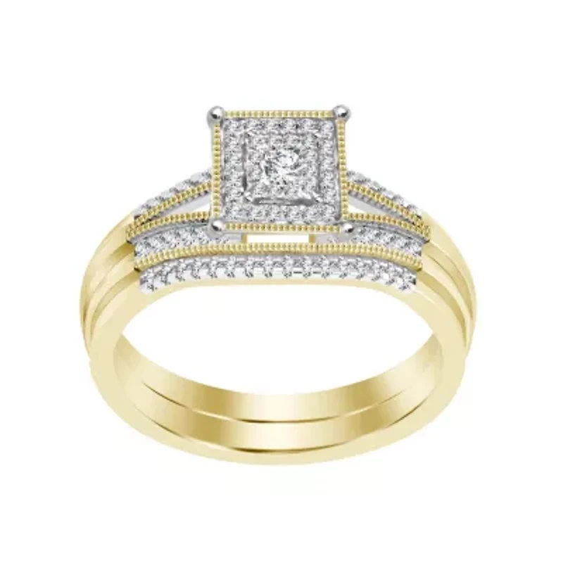 1/5ct. t.w. Diamond Baby Bridal Set in 10K Yellow Gold
