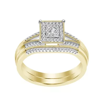 1/5ct. t.w. Diamond Baby Bridal Set in 10K Yellow Gold