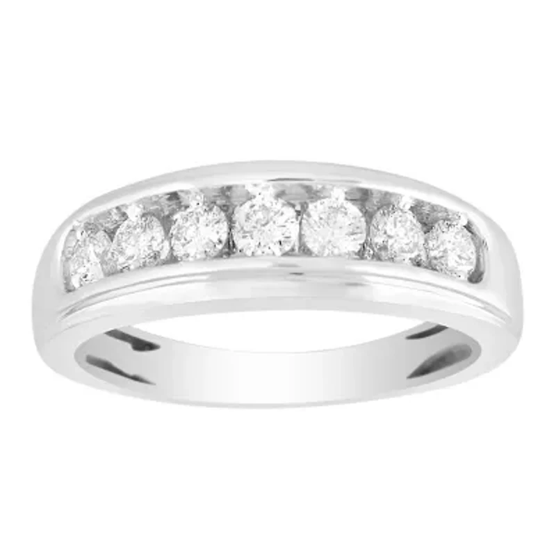 4ct. t.w. Diamond Men's Band in 10K White Gold