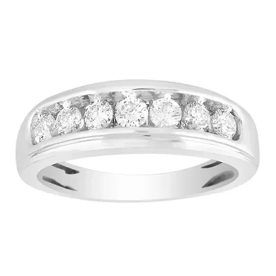 4ct. t.w. Diamond Men's Band in 10K White Gold