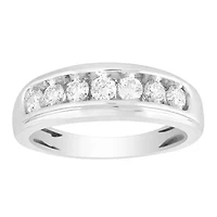 4ct. t.w. Diamond Men's Band in 10K White Gold