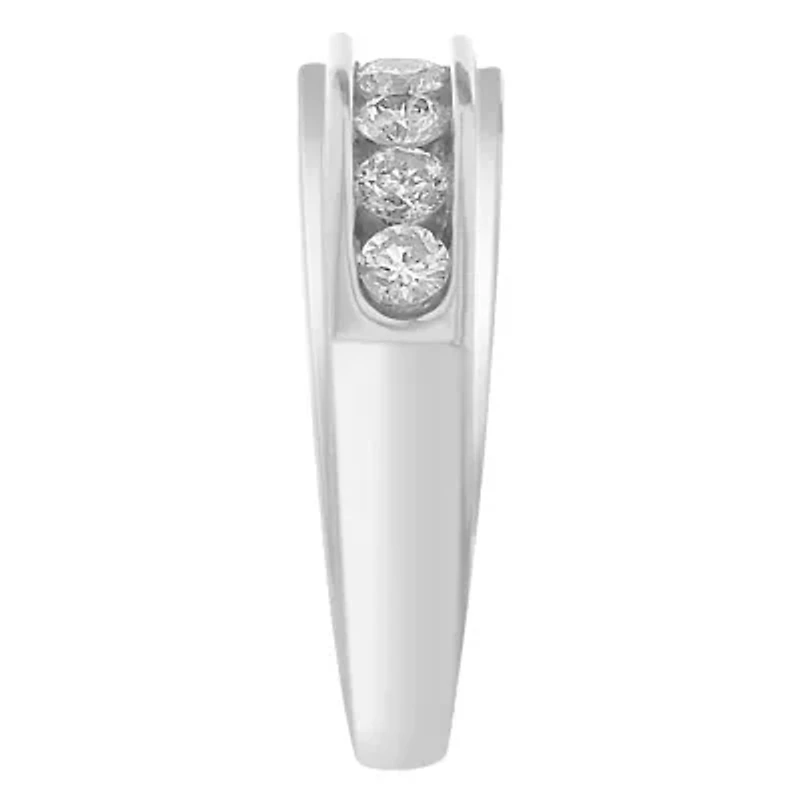 4ct. t.w. Diamond Men's Band in 10K White Gold