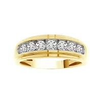 3/4ct. t.w. Diamond Men's Band in 10K Yellow Gold