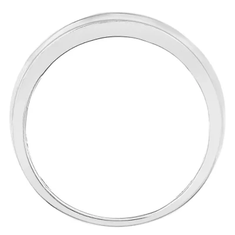 1/2ct. t.w. Diamond Men's Band in 10K White Gold