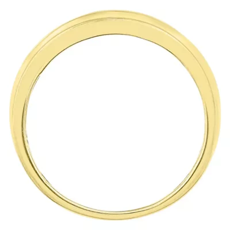 1/2ct. t.w. Diamond Men's Band in 10K Yellow Gold
