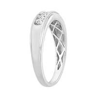 1/4ct. t.w. Diamond Men's Band in 10K White Gold