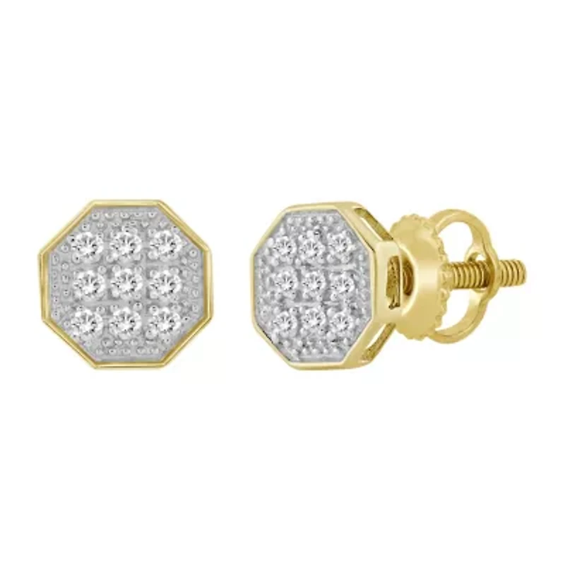 1/20ct. t.w. Diamond Stud Earring in 10K Yellow Gold
