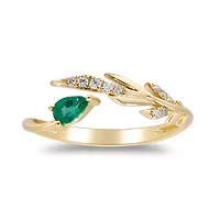 Emerald Ring 14K Yellow Gold