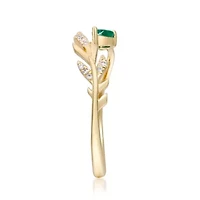 Emerald Ring 14K Yellow Gold
