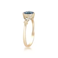 London Blue Topaz Ring 14K Yellow Gold