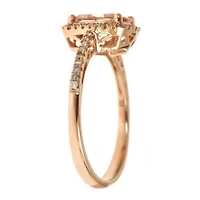 Morganite Ring 10K Rose Gold