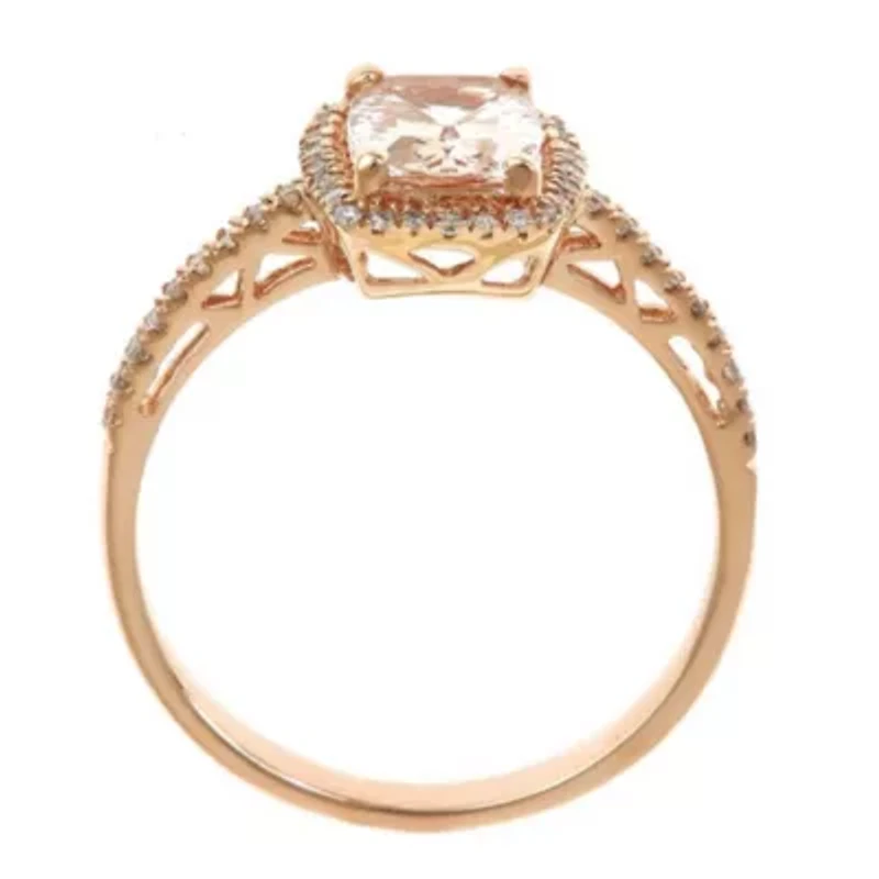 Morganite Ring 10K Rose Gold