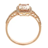 Morganite Ring 10K Rose Gold