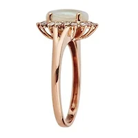 Ethiopian Opal Ring 14K Rose Gold