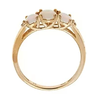 Ethiopian Opal Ring 10K Yellow Gold