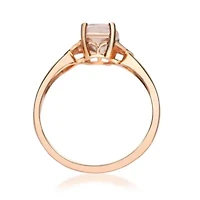Morganite Ring 14K Rose Gold
