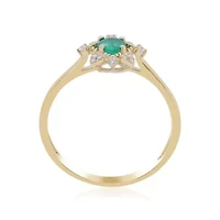 EMERALD Ring 10K YELLOW GOLD