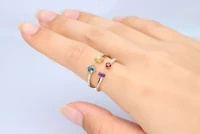 BLUE TOPAZ Ring 10K YELLOW GOLD