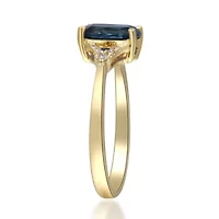 BLUE TOPAZ Ring 10K YELLOW GOLD