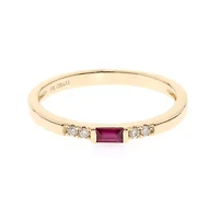 RUBY Ring 10K YELLOW GOLD