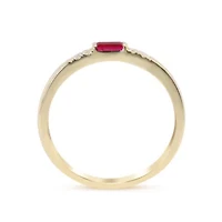 RUBY Ring 10K YELLOW GOLD