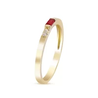 RUBY Ring 10K YELLOW GOLD
