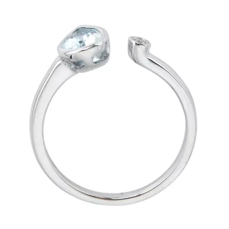 AQUA Ring 10K WHITE GOLD