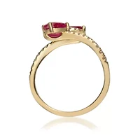 RUBY Ring 10K YELLOW GOLD