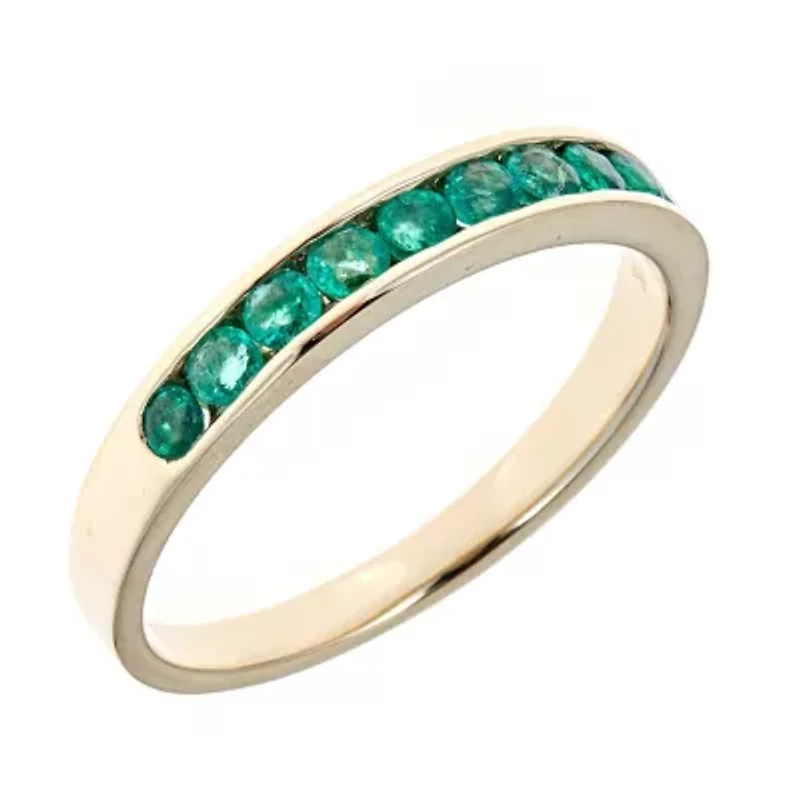 EMERALD Ring 10K YELLOW GOLD
