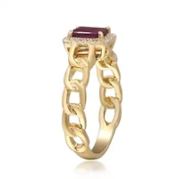 RUBY Ring 10K YELLOW GOLD