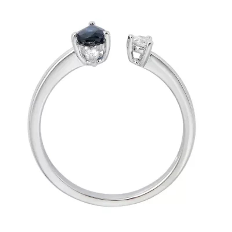 SAPPHIRE Ring 10K WHITE GOLD