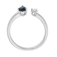 SAPPHIRE Ring 10K WHITE GOLD